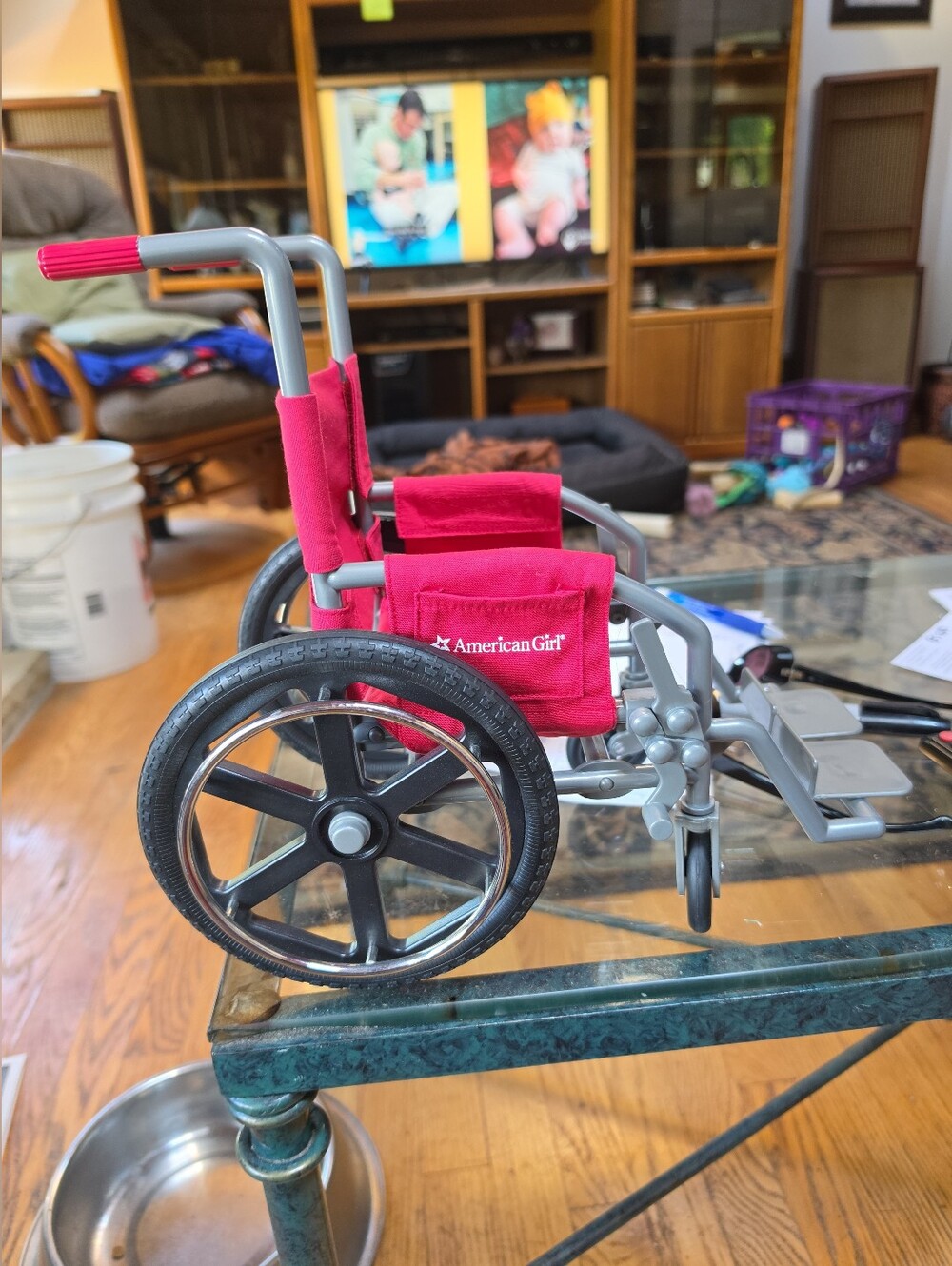 American Girl 18" Doll Berry Red Wheel Chain